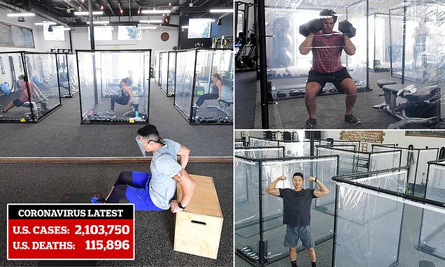 California gym reopens using pods for fitness fanatics to exercise in