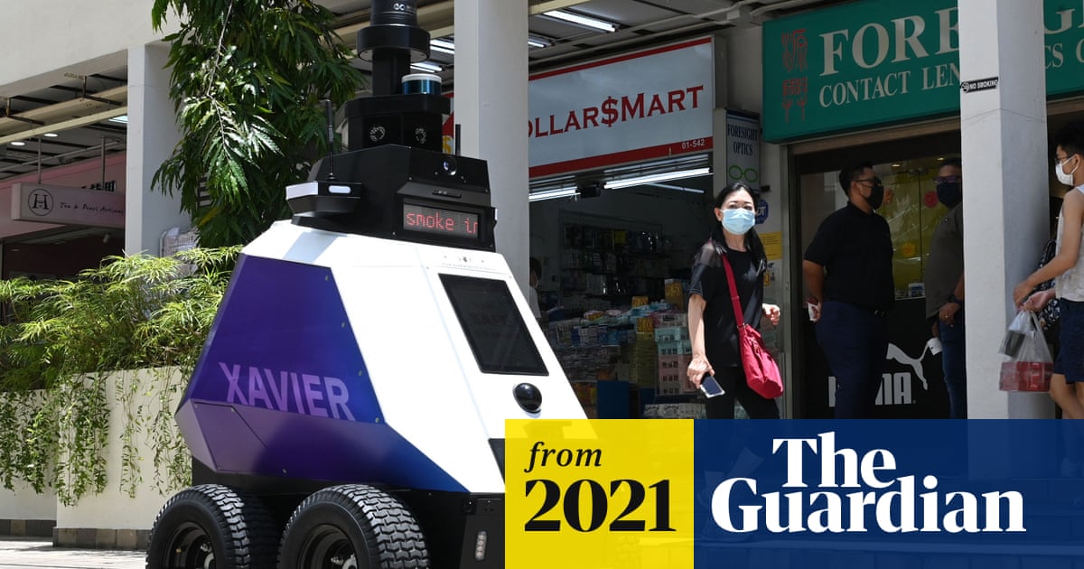 ‘Dystopian world’: Singapore patrol robots stoke fears of surveillance state