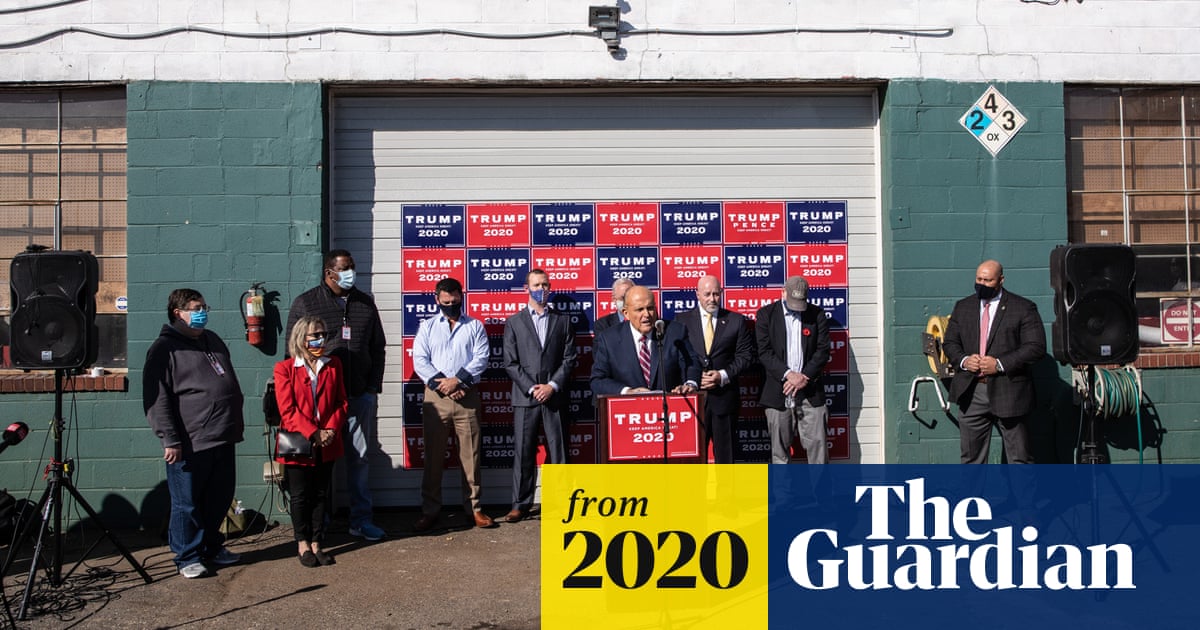 Keep on digging: Trump team holds press conference at suburban garden centre