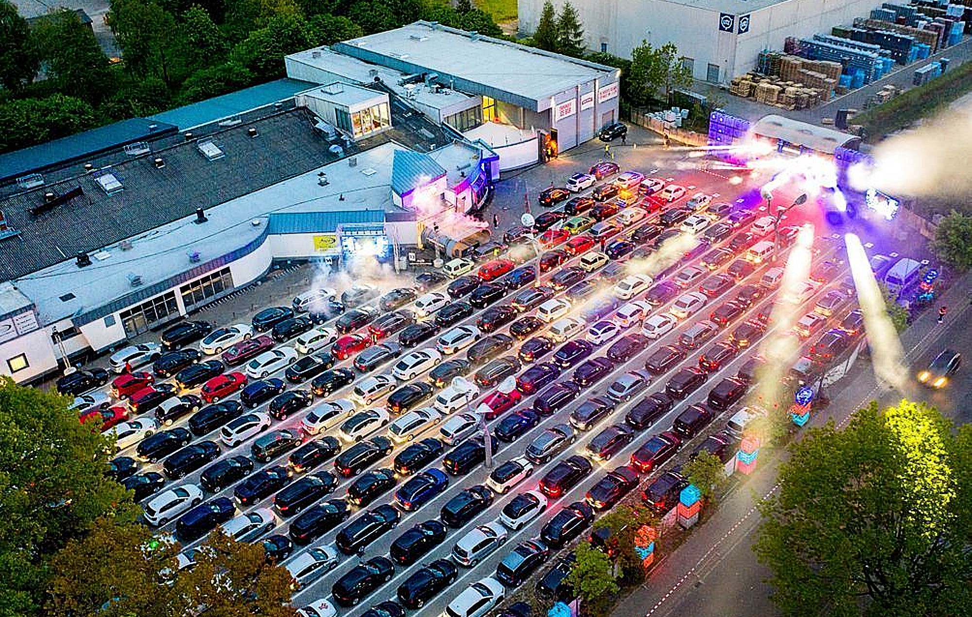 German club holds drive-in rave to circumvent coronavirus restrictions