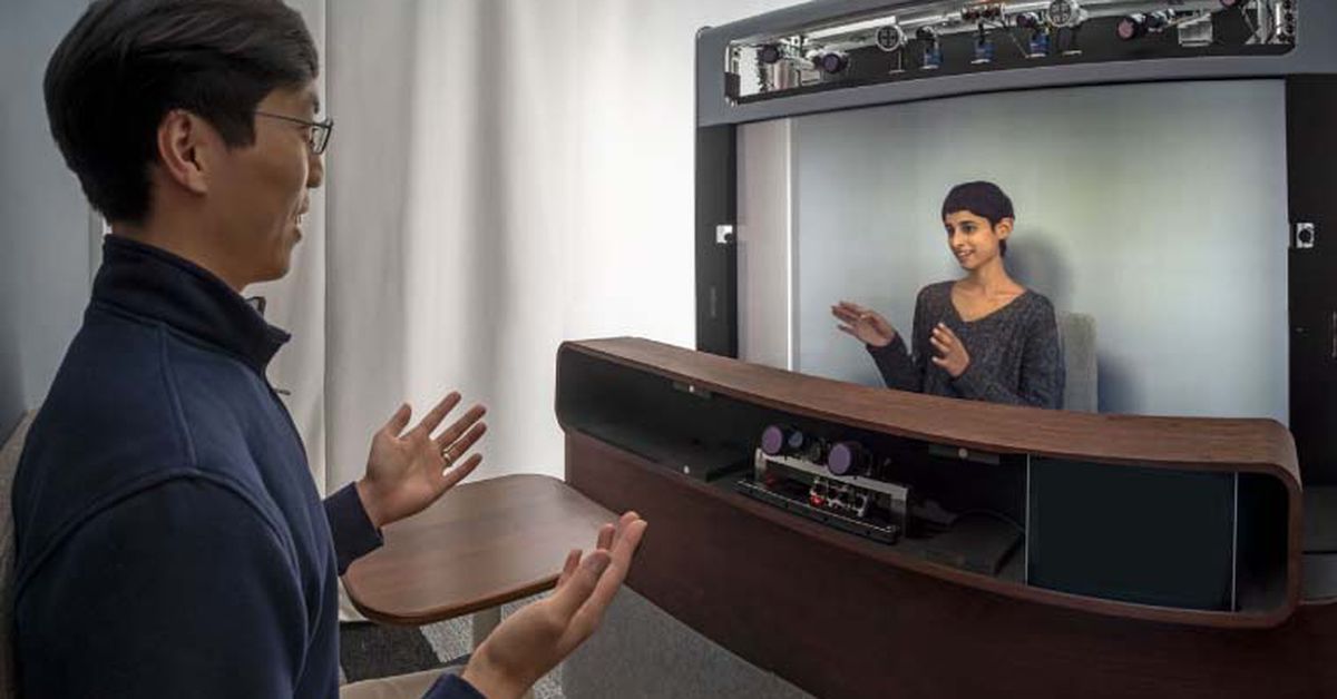 Here’s how Google’s experimental 3D telepresence booth works