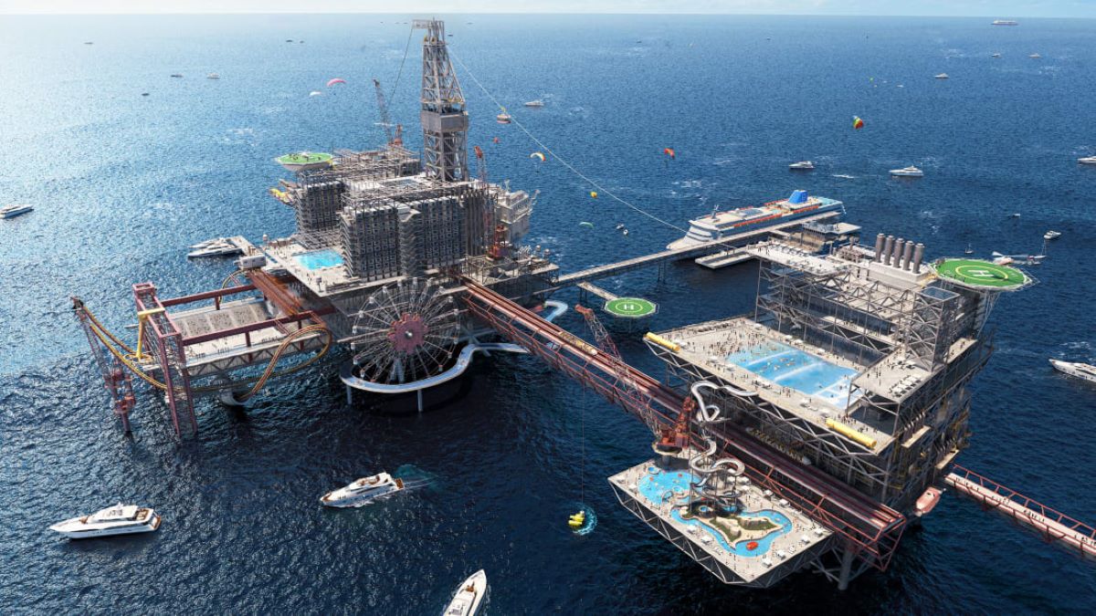 Arabia Saudí diseña el primer parque de atracciones sobre una plataforma petrolífera