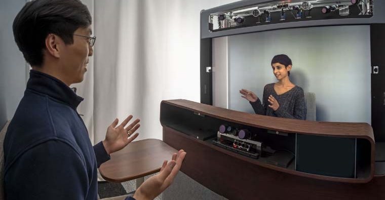Here’s how Google’s experimental 3D telepresence booth works