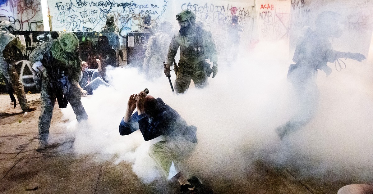Trump Is Putting On a Show in Portland