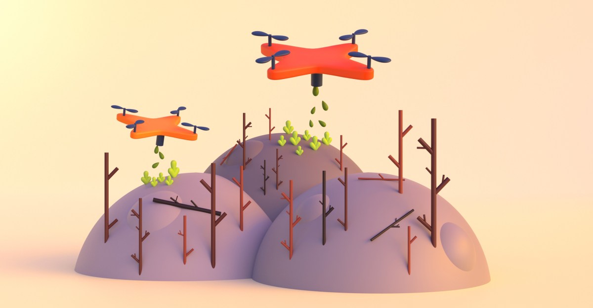 Drones are setting down roots in wildfire-scarred landscapes