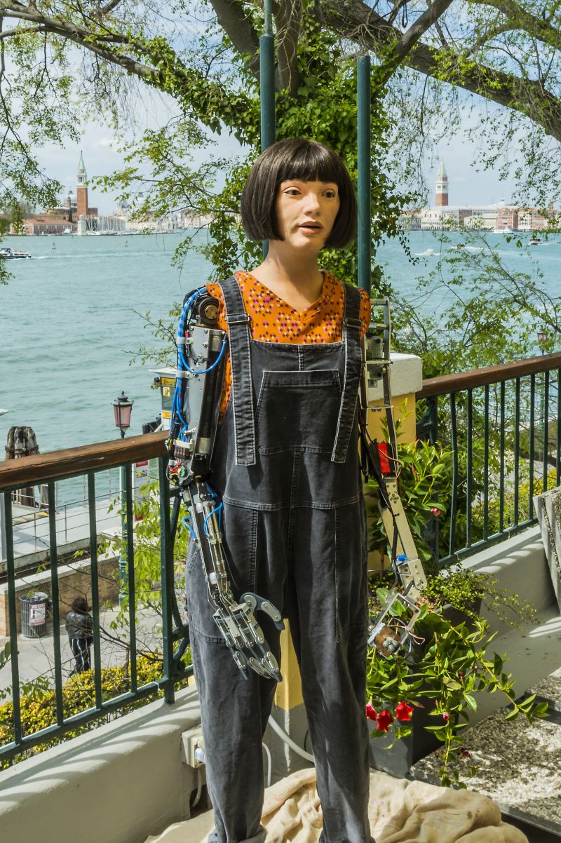 The world's first robot artist reveals amazing new paintings in its first solo exhibition