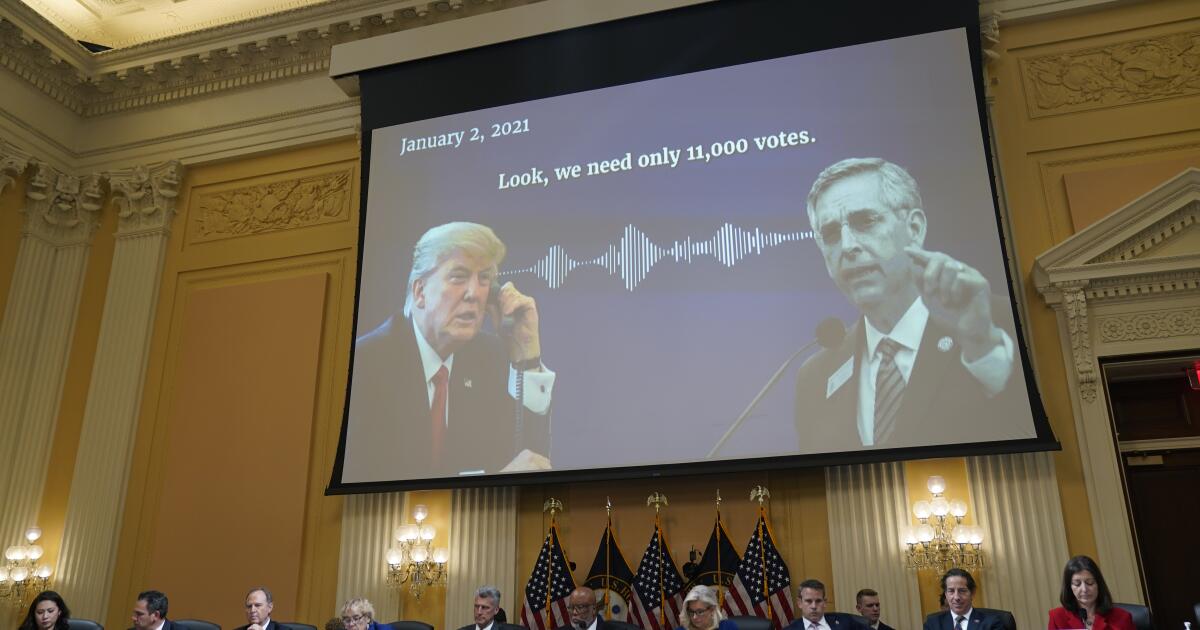 Trump plan to declare election victory 'premeditated,' committee says