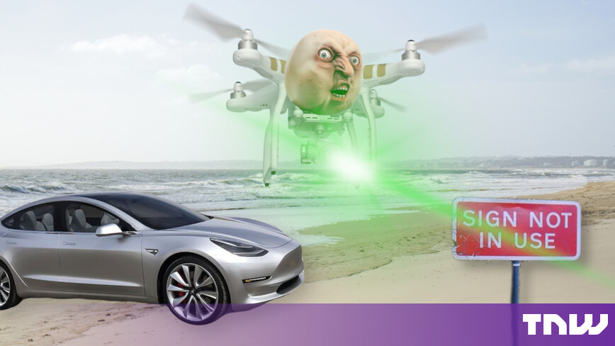 Tesla's Autopilot dangerously fooled by drone-mounted projectors