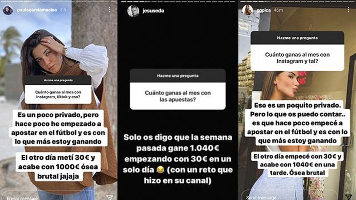 Falsas preguntas en stories y respuestas anónimas: así cuelan los influencers la publicidad encubierta de las apuestas