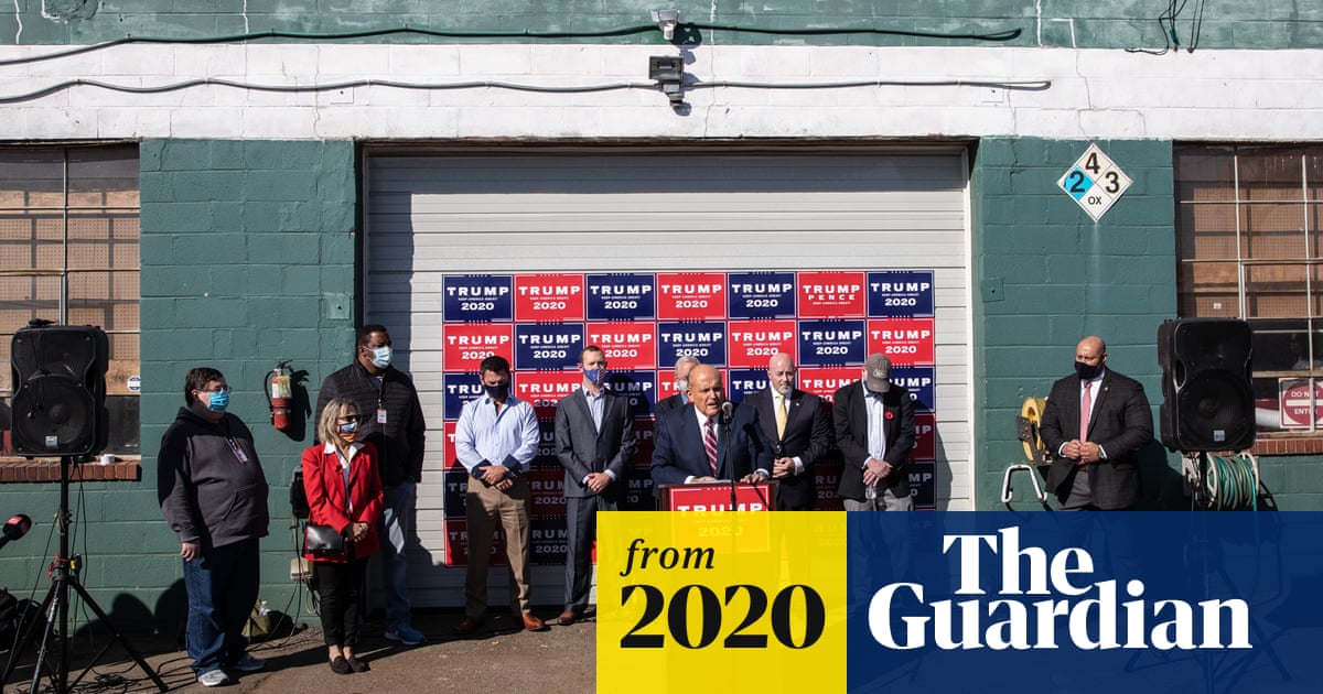 Keep on digging: Trump team holds press conference at suburban garden centre