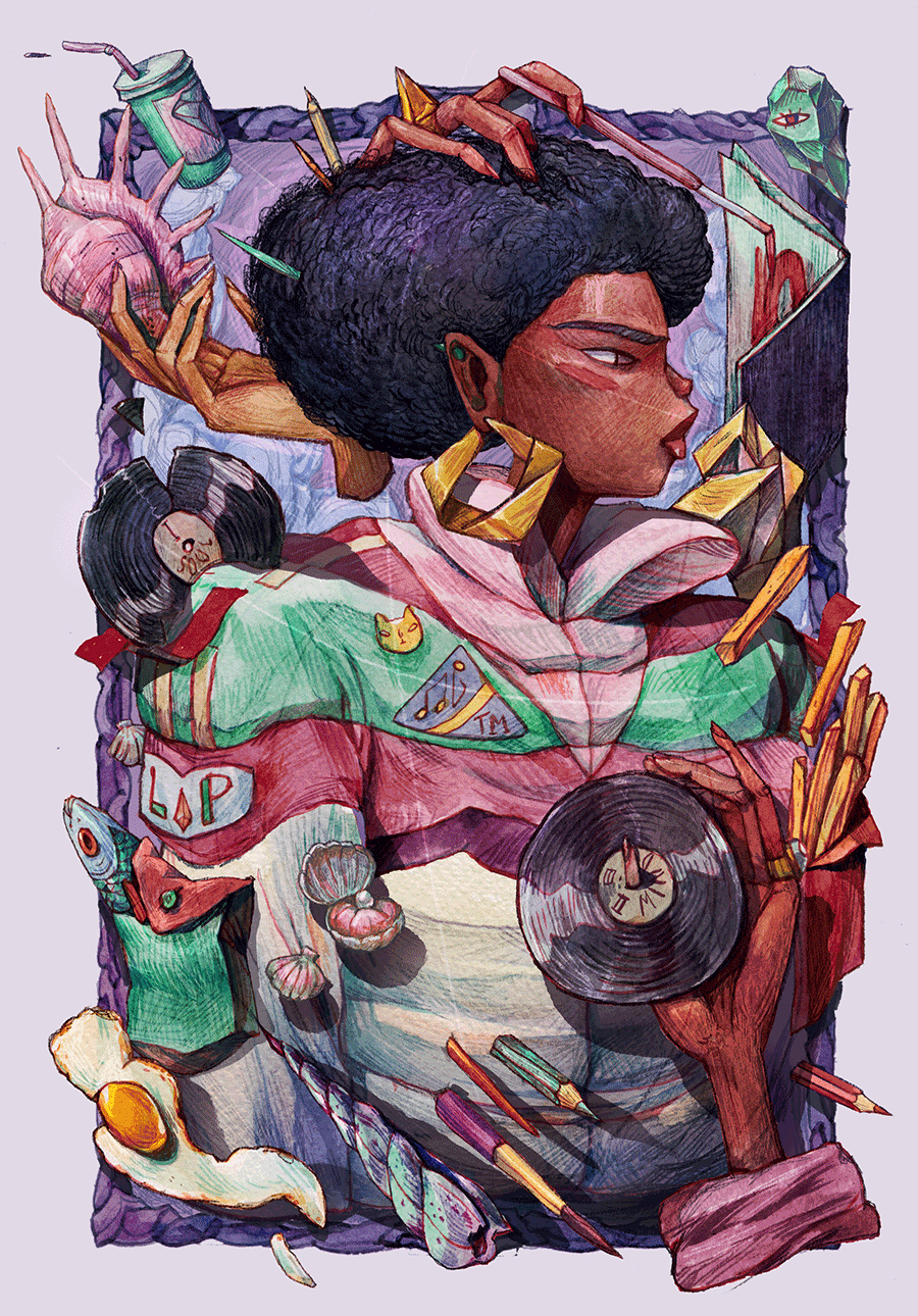 Surreal Watercolor Illustrations Shake Back and Forth in Marija Tiurina's Chaotic Stereograms